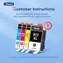 Нови Gureef 912XL Мастилници за HP OfficeJet Pro 8010 8020 8022 8024 8025 8030 принтер тонер печат, снимка 5