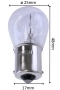КРУШКА 1156 BA15S P21W 21W 12V, снимка 2