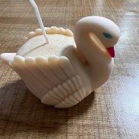 3D лебед с поставка за свещ свещник силиконов молд форма фондан смола гипс шоколад декор, снимка 5 - Форми - 42365058
