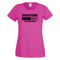 Дамска тениска Sarcasm Loading,Loading,Please wait,батерия,Изненада,Подарък, снимка 7 - Тениски - 36422235
