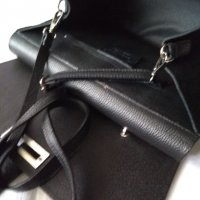 ЕСТЕСТВЕНА КОЖА /made in ITALY/ официална черна дамска чанта, снимка 9 - Чанти - 35939025