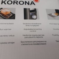 Продавам Нов Тостер за препечени филийки 750вата черен Corona Germany, снимка 13 - Тостери - 42509528