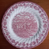 Красива ръчно рисувана порцеланова  чиния чиния , снимка 1 - Чинии - 38921150