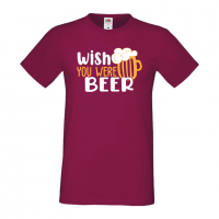 Мъжка тениска Wish you were beer,Бира,Бирфест,Beerfest,Подарък,Изненада,Рожден Ден, снимка 12 - Тениски - 36389452