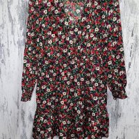 Страхотна нова  спортно елегантна рокля флорален принт цветя волани , снимка 10 - Рокли - 40314794
