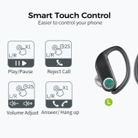 Безжични слушалки QXQ Q32, спортни Bluetooth 5.1 с микрофон, снимка 2 - Bluetooth слушалки - 41772337
