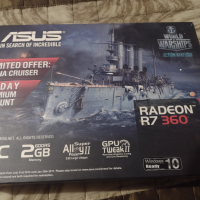 НОВА Видеокарта ASUS AMD Radeon R7 360 OC 2GD5 V2, снимка 1 - Видеокарти - 44622607