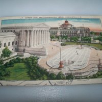 Стара пощенска картичка, библиотеката на Конгреса, Вашингтон САЩ, снимка 1 - Филателия - 41976570