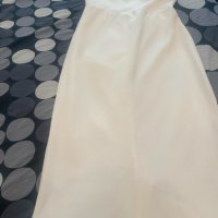 Дълга елегантна рокля в бяло, снимка 3 - Рокли - 41479138