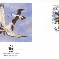 Остров Рождество 1990 - 4 броя FDC Комплектна серия - WWF, снимка 3 - Филателия - 38640100