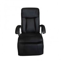 Масажен стол, черен, изкуствена кожа, снимка 3 - Столове - 40703460