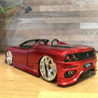 Метална количка Hot Wheels Ferrari 360 Spider 1/24 Dropstars Custom , снимка 5 - Колекции - 36154338