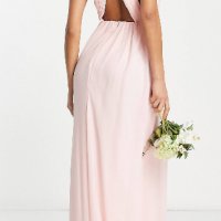 Дълга лятна рокля в нежно розово, снимка 2 - Рокли - 44291568