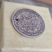 Сребърна монета 20 Куруша  , снимка 2 - Нумизматика и бонистика - 41022614
