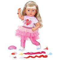 BABY Born - Кукла с дълга коса и аксесоари Sister Style&Play, 43 см Zapf Creation 833018, снимка 2 - Кукли - 42606386