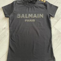 Дамска Черна тениска Balmain  код IM79AG, снимка 1 - Тениски - 41058207