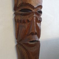Оригинални дървени африкански маски. Купувани през 1986г. от Мозамбик. По 80лв./бр.  ( Голямата 110л, снимка 5 - Декорация за дома - 40998312