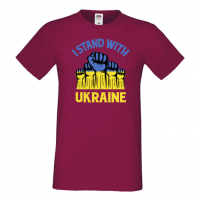 Мъжка тениска I STAND WITH UKRAINE, снимка 3 - Тениски - 36115394