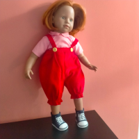 Колекционерска кукла Brigitte Paetsch Zapf Creation 2001 48 см, снимка 6 - Колекции - 44827974