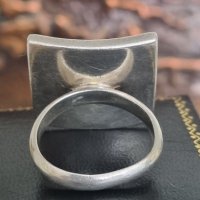 Сребърен пръстен 925 проба с бял седеф , снимка 5 - Пръстени - 41832881