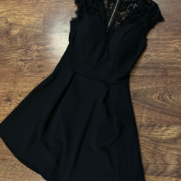 Къса черна рокля , снимка 5 - Рокли - 44585789
