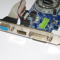Видеокарти AMD Radeon HD5450 1GB HDMI, Sapphire,Gigabyte Low Profile, пасивно охлаждане, снимка 3 - Видеокарти - 41751647