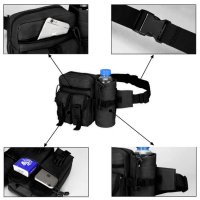 Тактическа чанта с колан ALPINE, Черен цвят, снимка 9 - Екипировка - 41717982