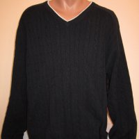 НОВ луксозен тъмно син яхтаджийски шпиц пуловер ANDREW JAMES размер XL , снимка 1 - Пуловери - 42728124
