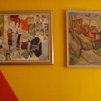  "МЕХАНА" - картина с маслени бои върху платно с масивна рамка, снимка 7 - Картини - 36200429