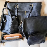 Комплект дамски чанти 6 части, еко кожа, снимка 5 - Чанти - 41933299