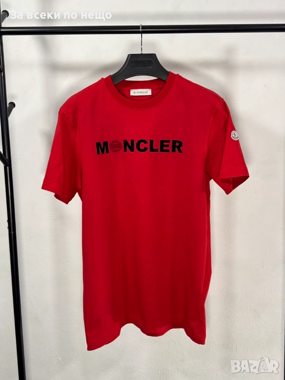 Moncler Мъжка Червена Тениска👕Мъжка Блуза С Къс Ръкав В Монклер Цвят Код V.B.7, снимка 1
