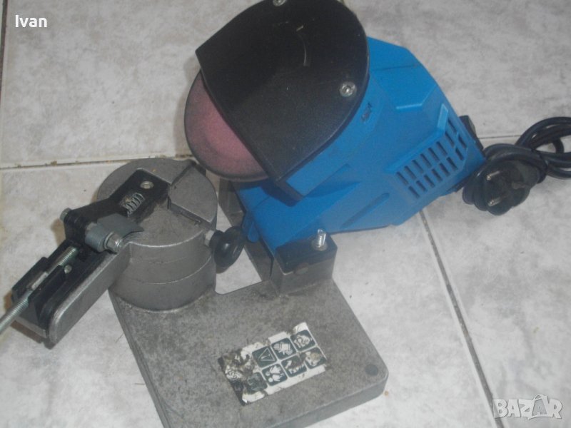 GUDE GS650-85W/ф100mm-Немска Профи Ел.Машина Заточване На Вериги-Регулируем Наклон 0-35 Градуса, снимка 1