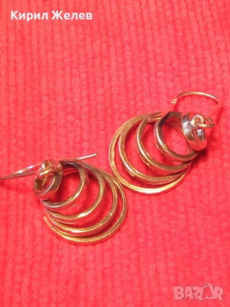 ПРЕКРАСНИ СПИРАЛОВИДНИ СРЕБЪРНИ ФЕШЪН - АРТ ОБЕЦИ СРЕБРО 925 ДИЗАЙНЕРСКА ИЗРАБОТКА 34437, снимка 1