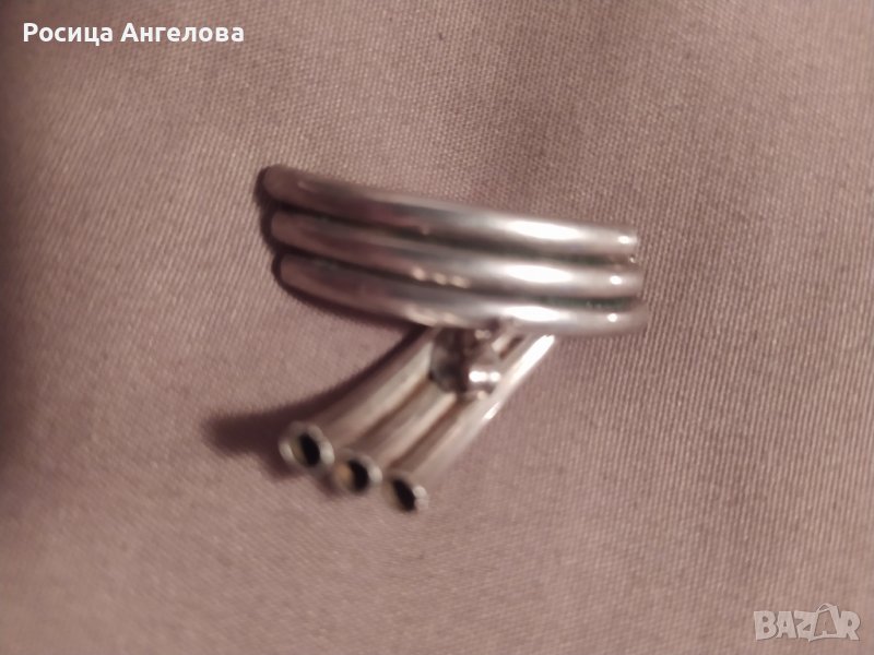 Сребърни обеци , снимка 1