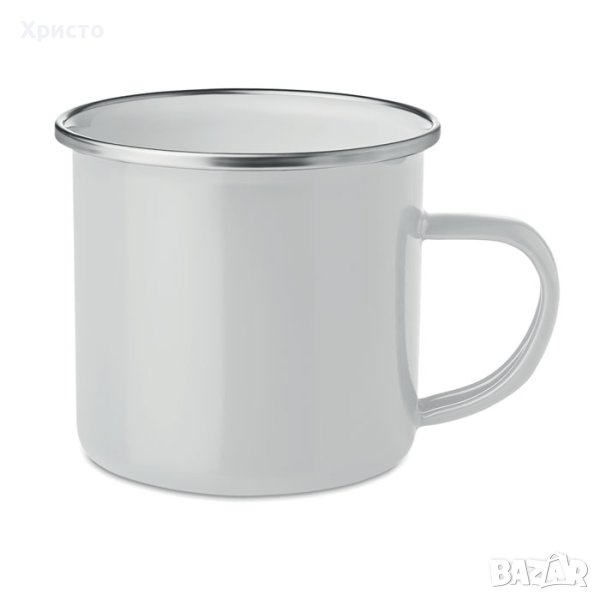 метално канче ретро, за напитки, подходящо за къмпинг, снимка 1
