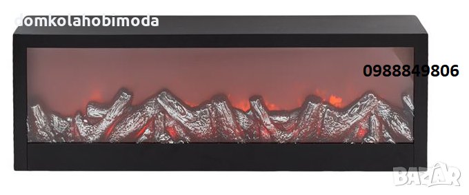 Декоративна камина LED подсветка,60x10x20см, На батерии, снимка 1