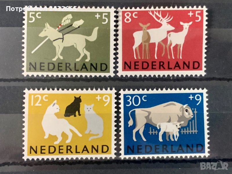 1678. Холандия 1964 = “ Фауна. Благотворителни марки “, **, MNH, снимка 1