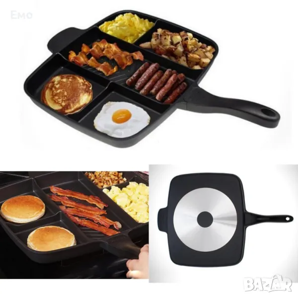 Алуминиев тиган с 5 разделения - TV308, снимка 1