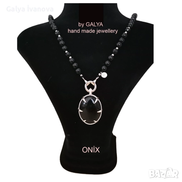 Колие изработено от Оникс , снимка 1