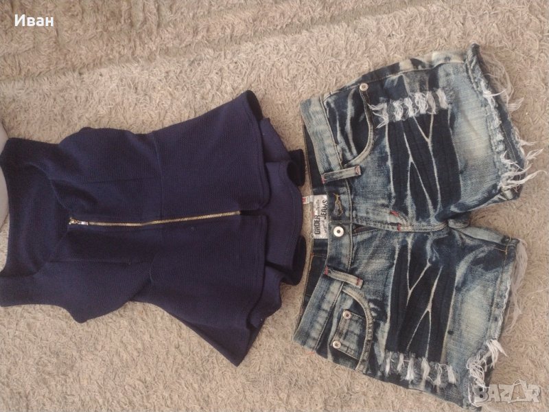 секси къси дънки+подарък блузка , снимка 1