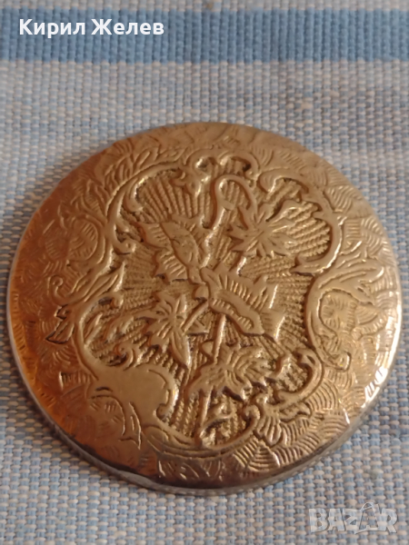 Заден капак за джобен часовник красово орнаментиран стар рядък за КОЛЕКЦИЯ ЧАСТИ 43530, снимка 1