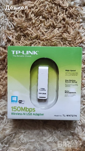 TP-Link TL-WN727N Безжичен USB адаптер, снимка 1