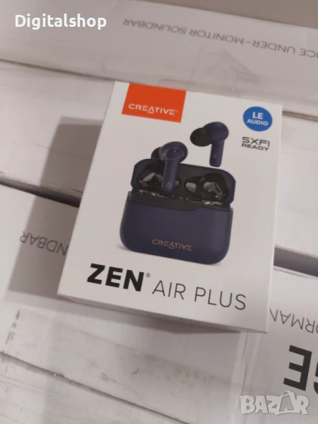 Creative Zen Air Plus, Слушалки, безжични, Bluetooth, до 32 часа, бял,син, снимка 1