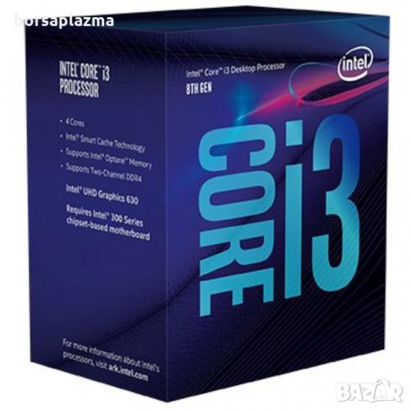 Чисто нов процесор Intel Core i3-9100, четириядрен (3.6GHz/4.2GHz, 6MB, снимка 1