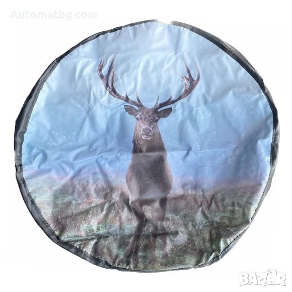 Калъф за резервна гума Automat, За джип, А-2, Еко кожа, 15-16 цола, снимка 1