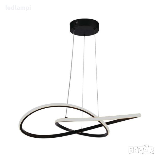 LED Полилей 20W Черен Топло Бяла Светлина, снимка 1