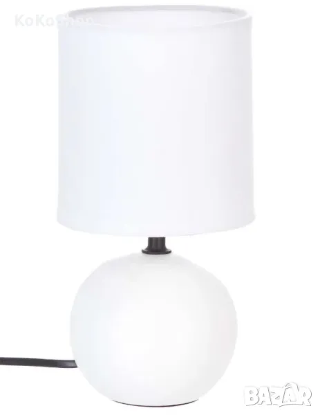 Бяла нощна лампа-25х13 см./нощна лампа/настолна лампа, снимка 1