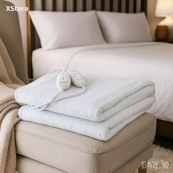 Затопляща постелка за легло Termomax, 60W/120W, 160х140см, електрическа, полиестер, снимка 1