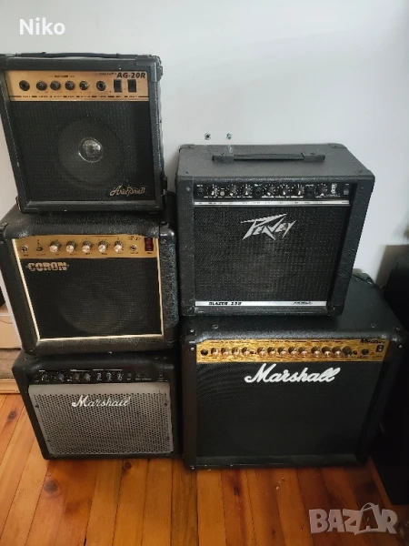 пет броя китарни усилватели кубета, снимка 1