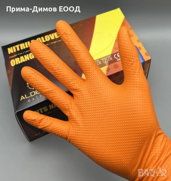 Нитрилни оранжеви  ръкавици GOgrip, снимка 1